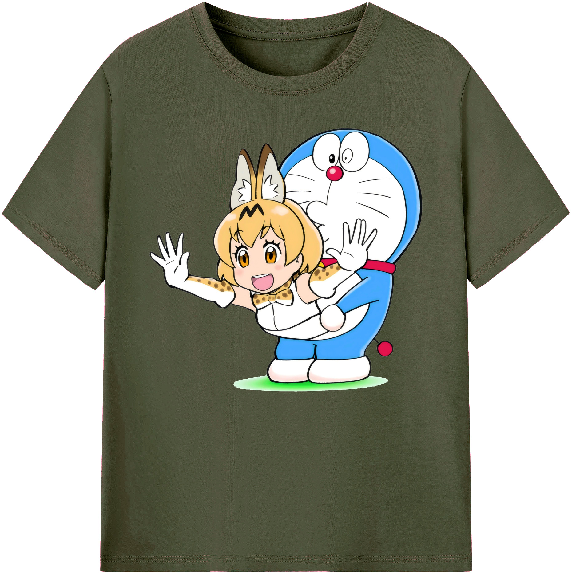 （画像用） ドラえもん Doraemon 綿100％ メンズ半袖Tシャツ｜肌触りやわらか＆通気性